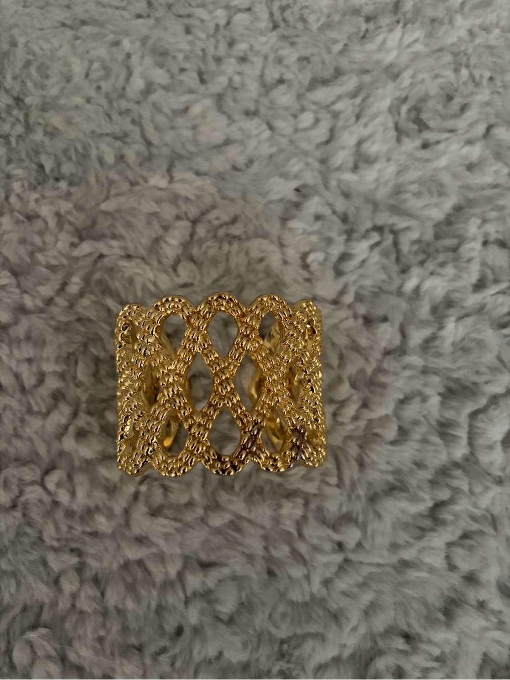 Lilly Pulitzer Gold Textured Wide BraceletCuff